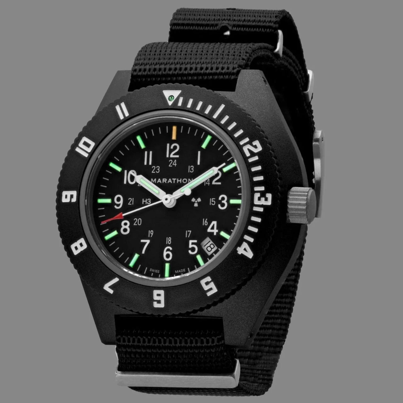 Marathon Navigator With Date (NAV-D) Black Dial No Government Defence Standard Nylon WW194013BK-0104