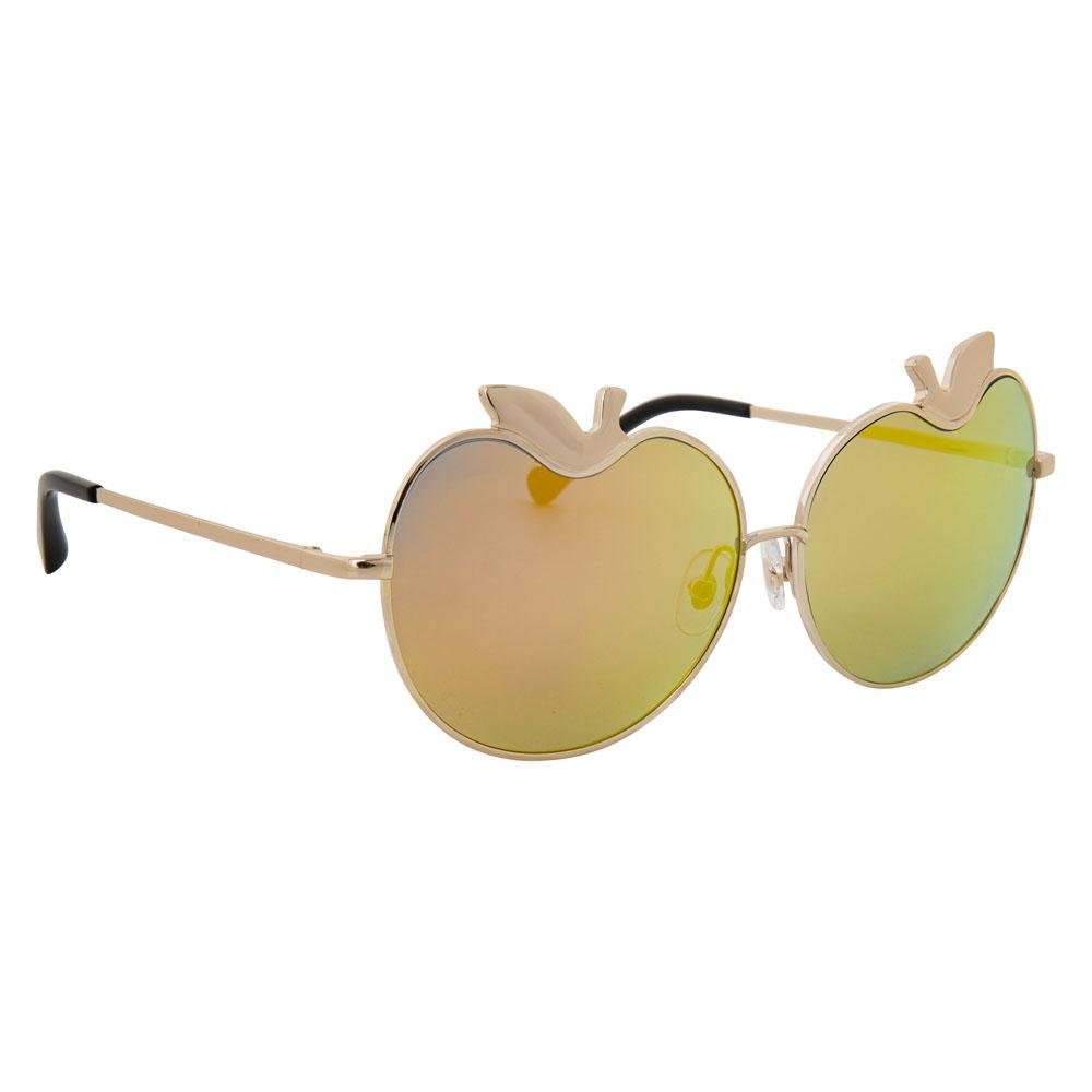 Markus Lupfer Sunglasses Special Apples Gold Mirror Lenses Category 3 Dark Tint ML12C7SUN - Watches & Crystals