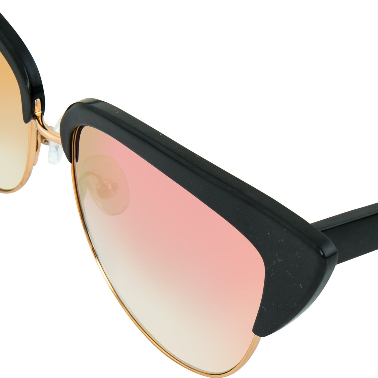 Matthew Williamson Sunglasses Cat Eye Black Aluminium with Peach Lenses MW180C4SUN - Watches & Crystals