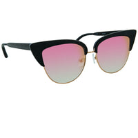 Thumbnail for Matthew Williamson Sunglasses Cat Eye Black Aluminium with Peach Lenses MW180C4SUN - Watches & Crystals