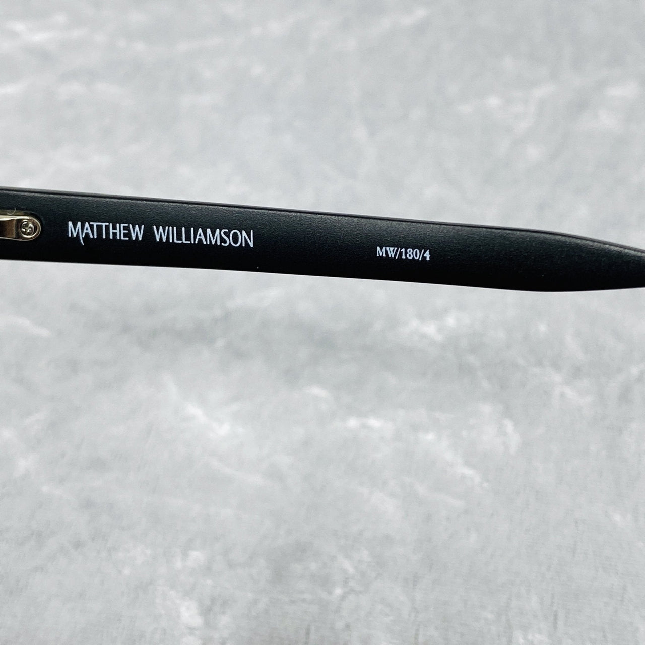 Matthew Williamson Sunglasses Cat Eye Black Aluminium with Peach Lenses MW180C4SUN - Watches & Crystals