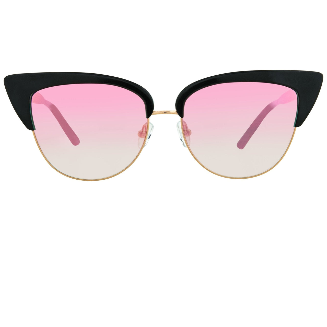 Matthew Williamson Sunglasses Cat Eye Black Aluminium with Peach Lenses MW180C4SUN - Watches & Crystals