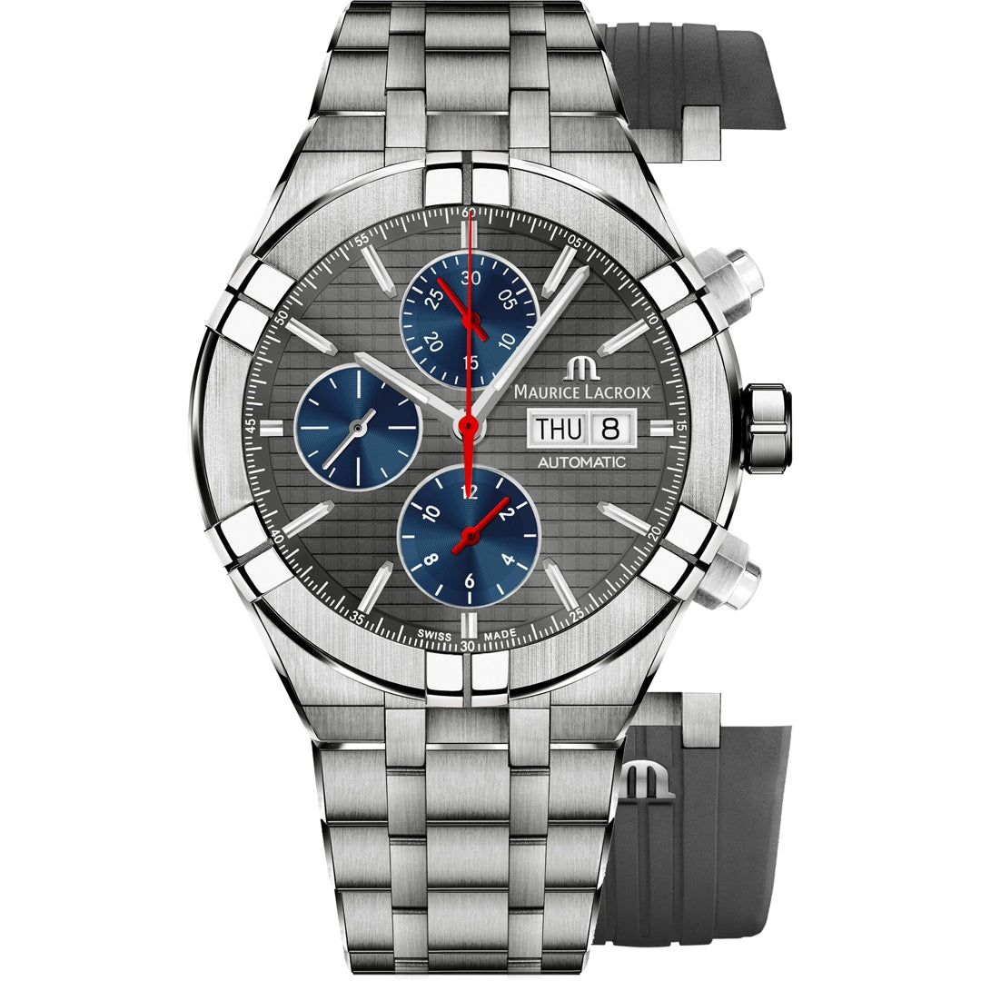 Maurice Lacroix Men’s Watch 44mm Aikon Chronograph Grey