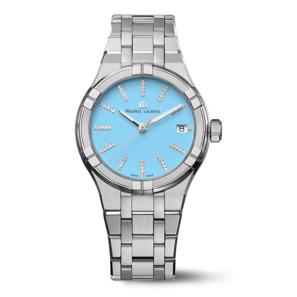 Maurice Lacroix Ladies' Watch 35mm Aikon Quartz Colours Light Blue