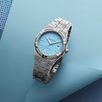 Thumbnail for Maurice Lacroix Unisex Watch 40mm Aikon Quartz Colours Light Blue
