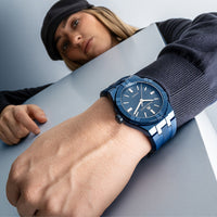 Thumbnail for Maurice Lacroix Unisex Watch 39mm Aikon Automatic Blue PVD Limited Edition