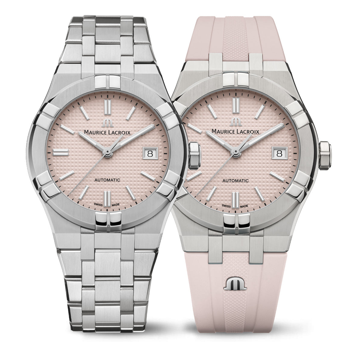 Maurice Lacroix Unisex Watch 39mm Aikon Automatic Limited Summer Edition Pink