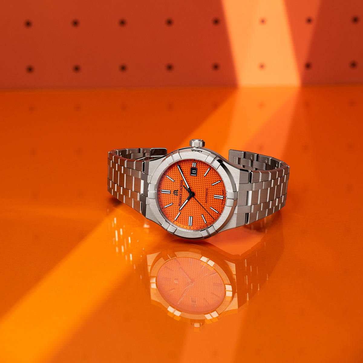Maurice Lacroix Men's Watch 42mm Aikon Automatic Orange