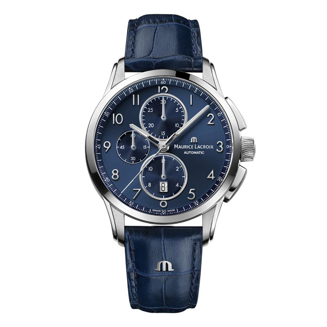 Maurice Lacroix Men’s Watch 43mm Pontos Chronograph Blue