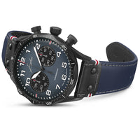 Thumbnail for Mechanical Watch - Junghans Meister Pilot Chronoscope Men's Navy Blue Watch 27/3396.00