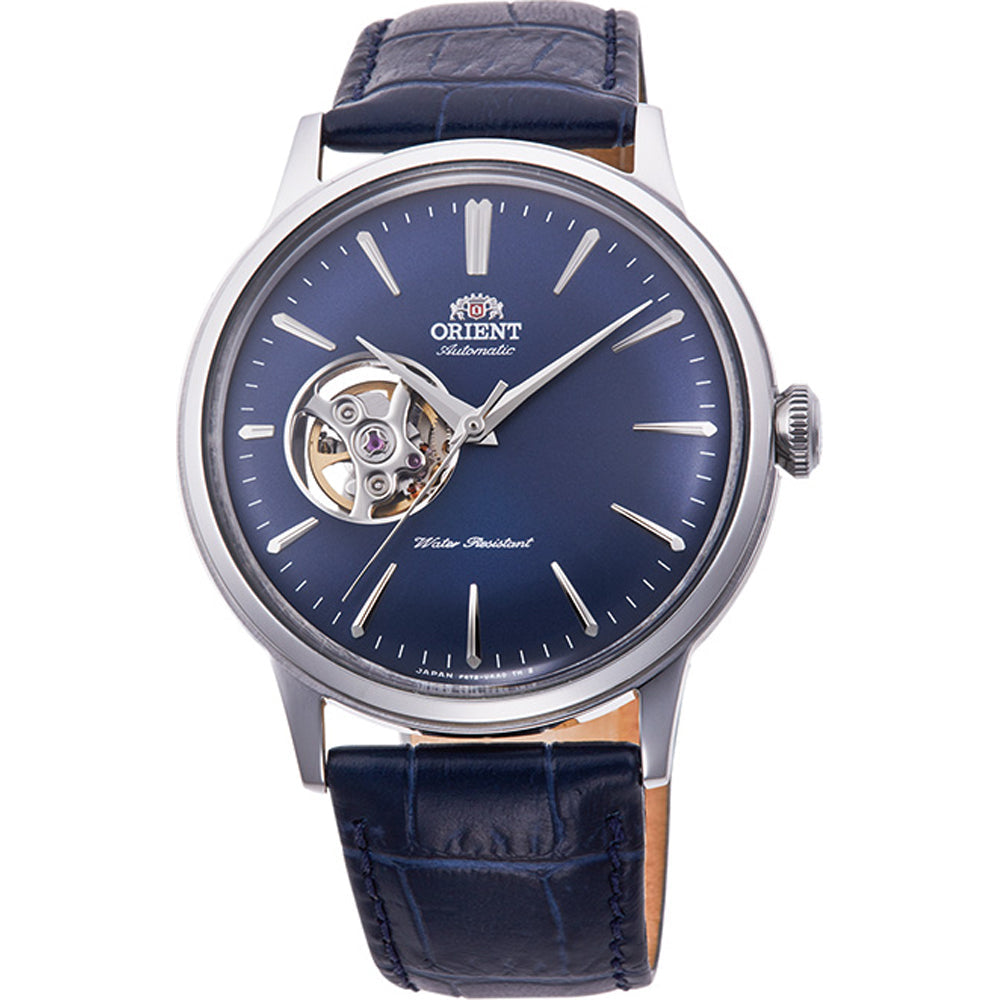 Mechanical Watch - Orient Bambino Open Heart Men's Blue Watch RA-AG0005L10B