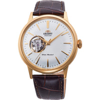 Thumbnail for Mechanical Watch - Orient Bambino Open Heart Men's Brown Watch RA-AG0003S10B