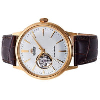 Thumbnail for Mechanical Watch - Orient Bambino Open Heart Men's Brown Watch RA-AG0003S10B