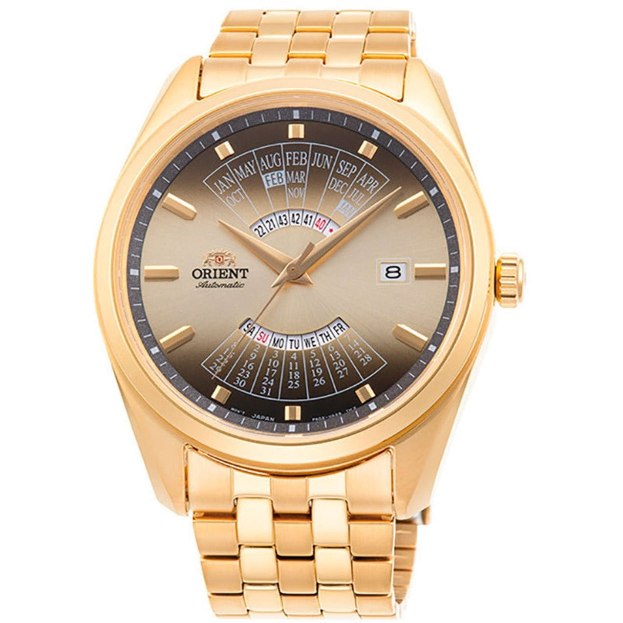 Orient Multi Year Calendar Men s Gold Watch RA BA0001G10B from Watches and Crystals Watches Crystals