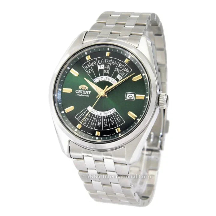 Mechanical Watch - Orient Multi-Year Calendar Men's Silver Watch RA-BA0002E10B