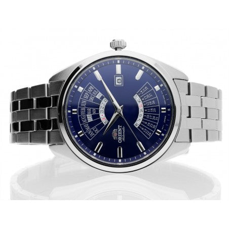 Mechanical Watch - Orient Multi-Year Calendar Men's Silver Watch RA-BA0003L10B