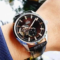 Thumbnail for Mechanical Watch - Orient Open Heart Men's Brown Watch RA-AR0005Y10B