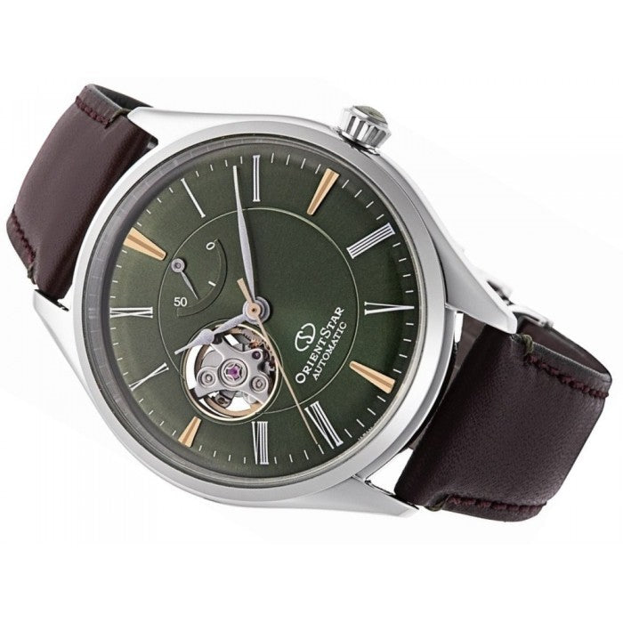 Mechanical Watch - Orient Star Classic Semi Skeleton Men's Brown Watch RE-AT0202E00B