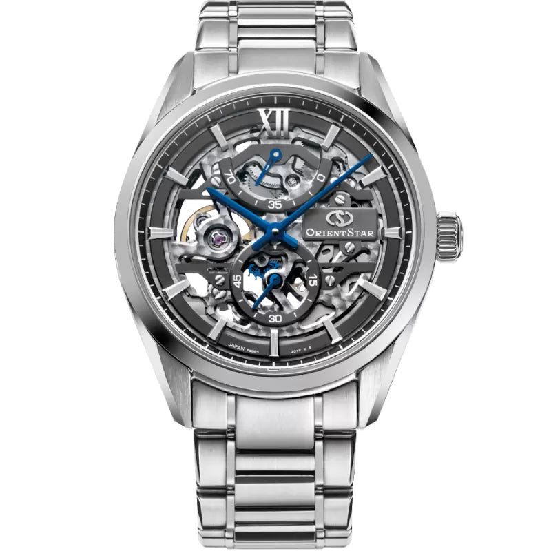 Mechanical Watch - Orient Star Contemporary Full Skeleton Men's Silver Watch RE-AZ0101N00B