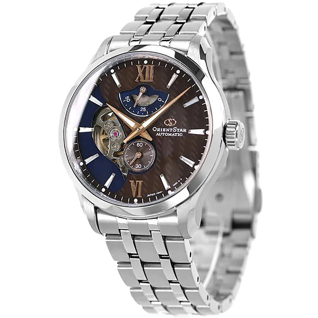 Mechanical Watch - Orient Star Contemporary Layered Skeleton Men's Silver Watch RE-AV0B02Y00B