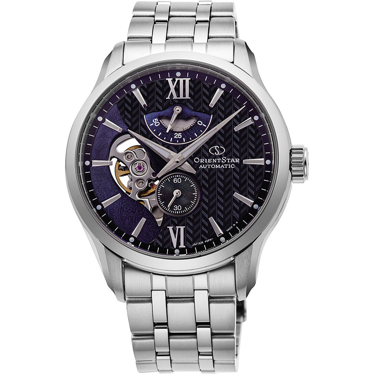 Mechanical Watch - Orient Star Contemporary Layered Skeleton Men's Silver Watch RE-AV0B03B00B