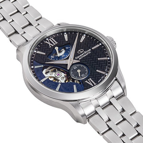 Mechanical Watch - Orient Star Contemporary Layered Skeleton Men's Silver Watch RE-AV0B03B00B