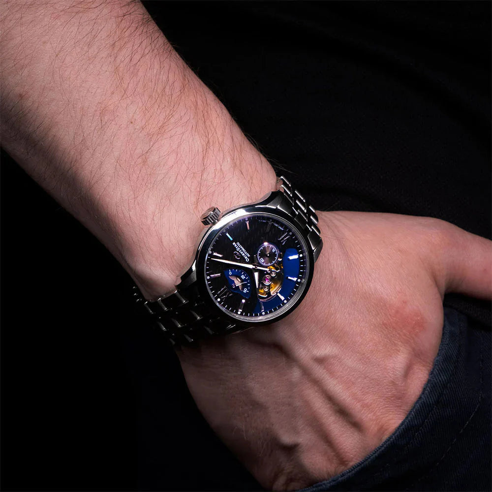 Mechanical Watch - Orient Star Contemporary Layered Skeleton Men's Silver Watch RE-AV0B03B00B