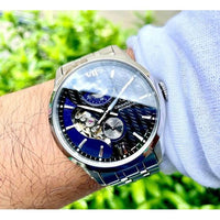 Thumbnail for Mechanical Watch - Orient Star Contemporary Layered Skeleton Men's Silver Watch RE-AV0B03B00B