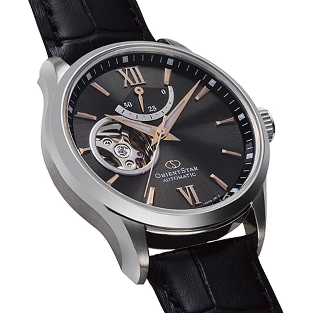 Mechanical Watch - Orient Star Contemporary Open Heart Men's Black Watch RE-AT0007N00B