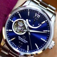 Thumbnail for Mechanical Watch - Orient Star Contemporary Open Heart Men's Blue Watch RE-AT0001L00B