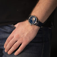 Thumbnail for Mechanical Watch - Orient Star Contemporary Open Heart Men's Blue Watch RE-AT0006L00B