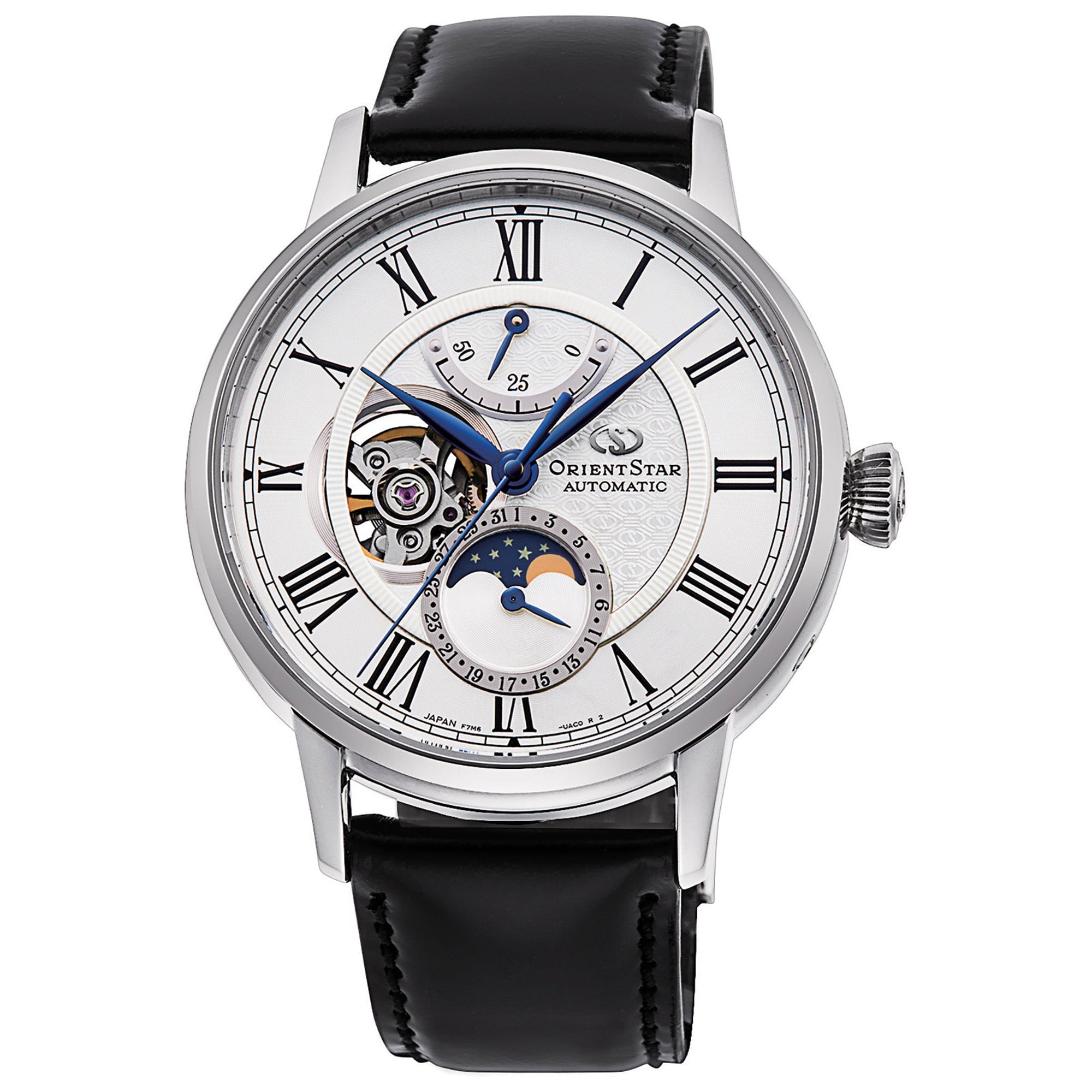 Mechanical Watch - Orient Star Moon Phase Classic Men's Black Watch RE-AY0106S00B