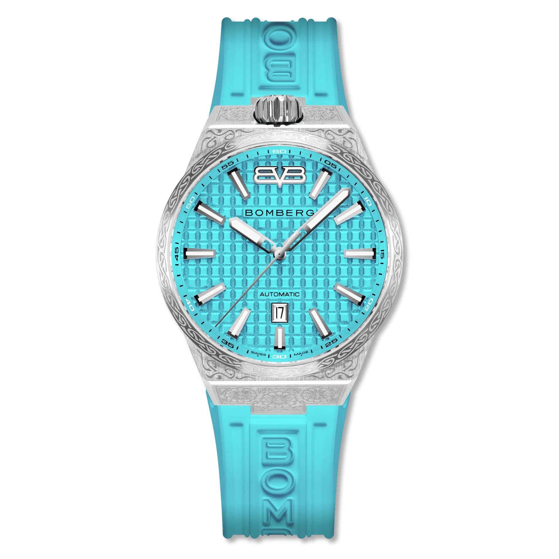 Bomberg Men's Bolt-68 NEO Automatic Teal Lagoon Watch BF43ASS.12-6.12