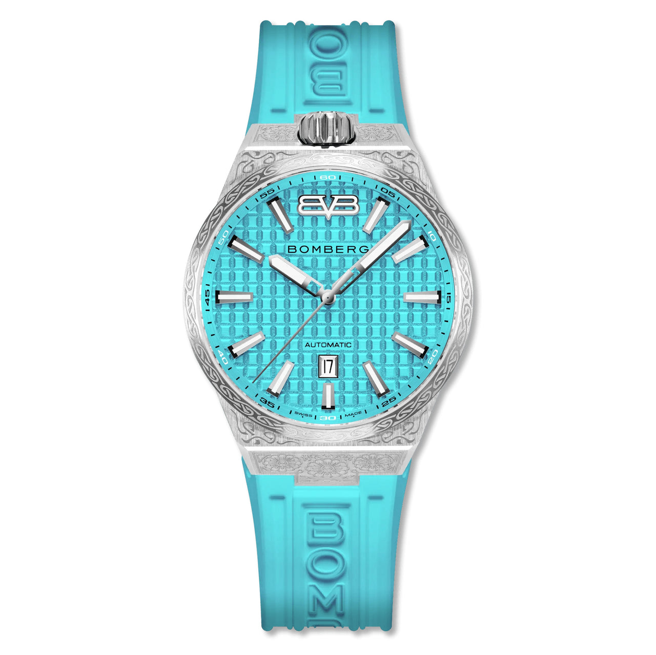 Bomberg Men's Bolt-68 NEO Automatic Teal Lagoon Watch BF43ASS.12-6.12