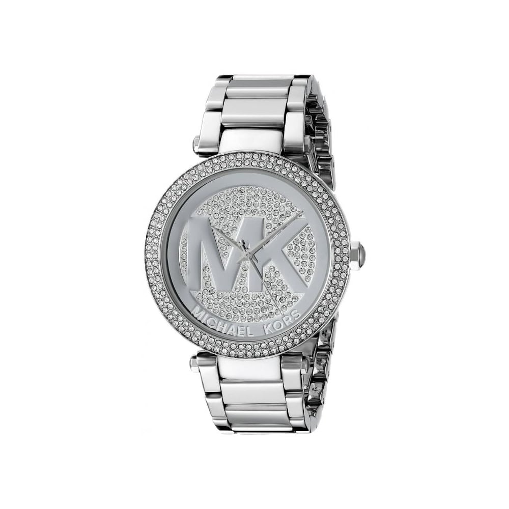 Michael Kors Ladies Watch Parker Silver Gem Set MK5925