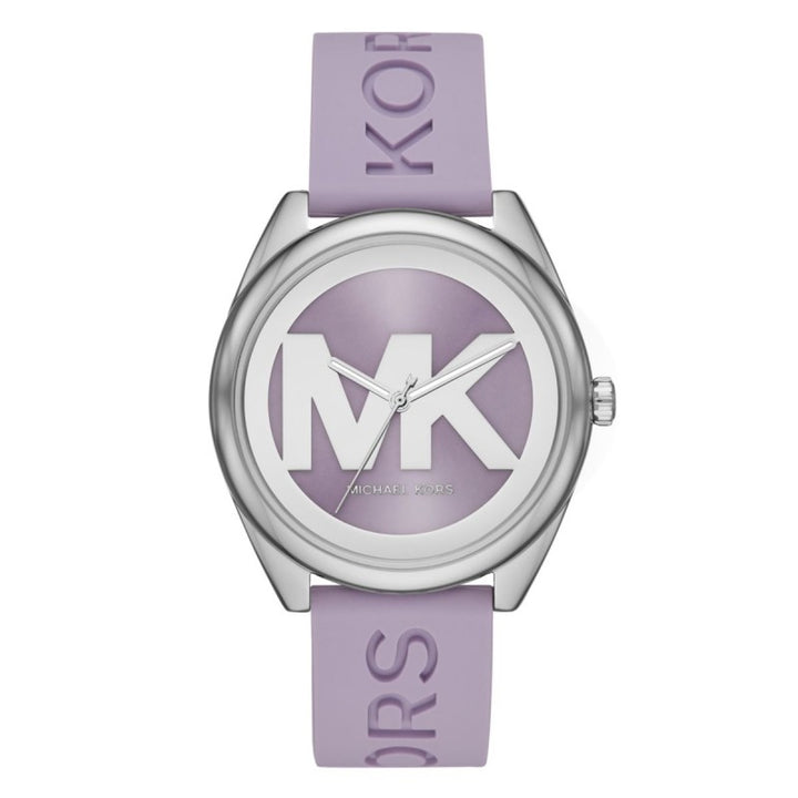 Michael Kors Ladies Watch Janelle 42mm Silver Purple MK7143 Watches Crystals