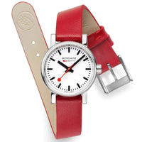 Thumbnail for Mondaine EVO2 Red Vegan Grape Ladies Watch MSE.26110.LCV