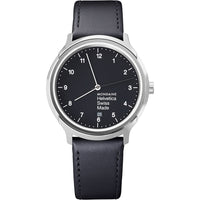 Thumbnail for Mondaine Watch Helvetica No1 Regular Silver Black