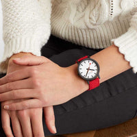 Thumbnail for Mondaine Watch Essence Black Red