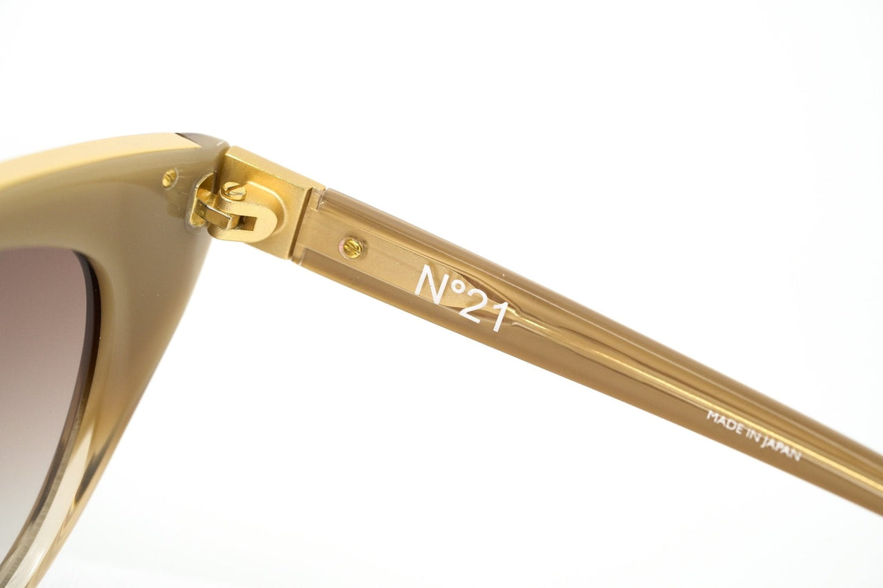 NO 21 Women's Sunglasses Cat Eye Gold - Watches & Crystals