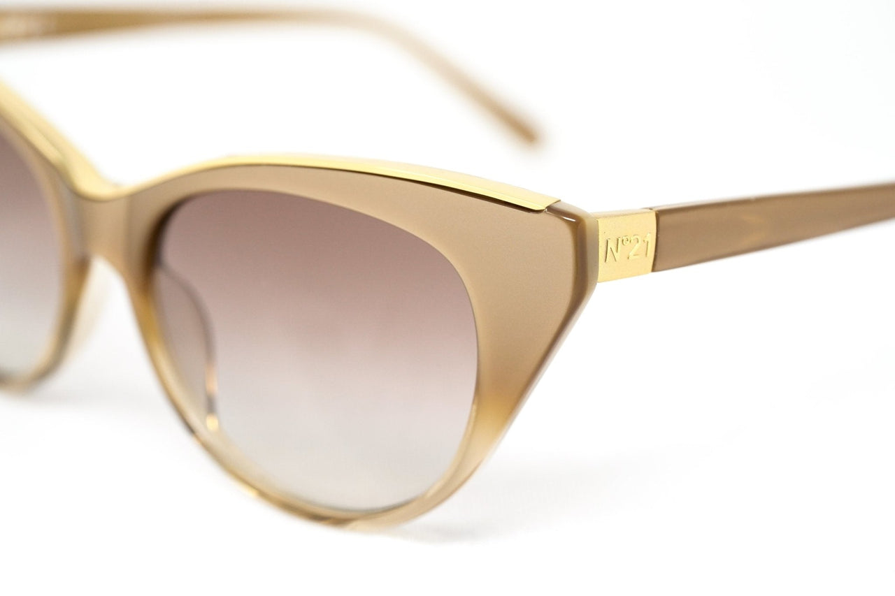 NO 21 Women's Sunglasses Cat Eye Gold - Watches & Crystals