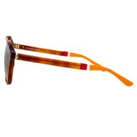 Thumbnail for Orlebar Brown Sunglasses Oval Amber Tortise Shell with Orange Lenses OB42C3SUN - Watches & Crystals