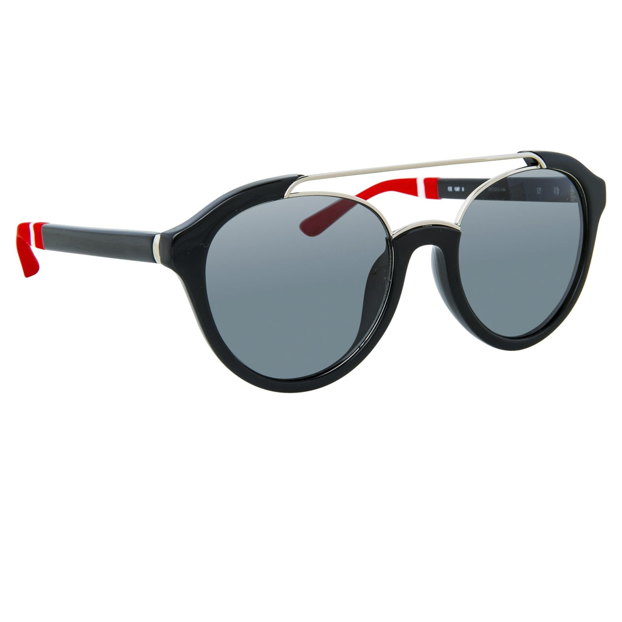 Orlebar Brown Sunglasses Oval Black with Grey Lenses Category 3 OB42C7SUN - Watches & Crystals