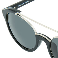 Thumbnail for Orlebar Brown Sunglasses Oval Black with Grey Lenses Category 3 OB42C7SUN - Watches & Crystals