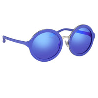 Thumbnail for Phillip Lim Sunglasses with Round Blue and Electric Blue Lenses Category 3 - PL11C17SUN - Watches & Crystals