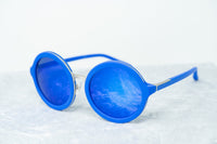 Thumbnail for Phillip Lim Sunglasses with Round Blue and Electric Blue Lenses Category 3 - PL11C17SUN - Watches & Crystals
