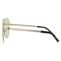 Thumbnail for Phillip Lim Sunglasses Women's Shield Shape Light Gold/Black with CAT1 Light Green Lenses PL171C2SUN - Watches & Crystals