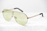 Thumbnail for Phillip Lim Sunglasses Women's Shield Shape Light Gold/Black with CAT1 Light Green Lenses PL171C2SUN - Watches & Crystals