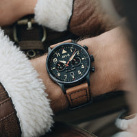 Thumbnail for Pilot Watch - AVI-8 Carey Dual Time Debden Watch AV-4088-03