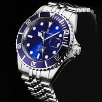 Thumbnail for Revue Thommen Blue Dial Steel 'Diver' Automatic Men's Watch